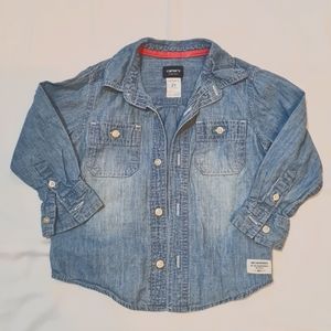 Denim shirt by Carter's Sz 2T